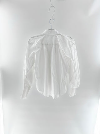 Veronica Beard lilah embroidered eyelet top, 0