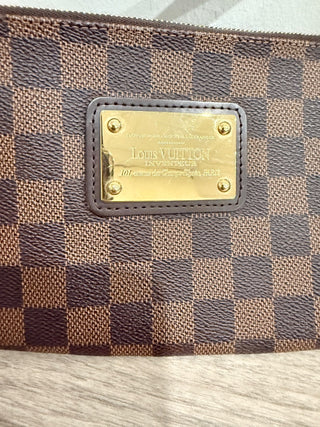 Louis Vuitton eva clutch cross body bag in damier ebene