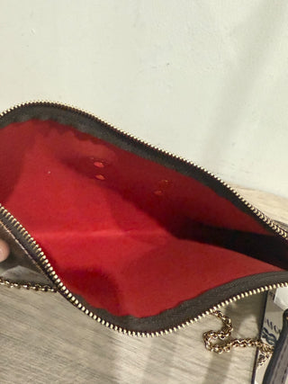 Louis Vuitton eva clutch cross body bag in damier ebene