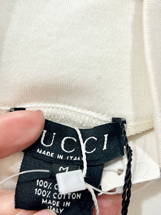 Gucci turtleneck embroidered logo top, M