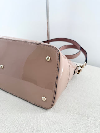 Gucci microguccissima patent large satchel bag