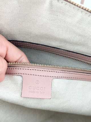 Gucci microguccissima patent large satchel bag