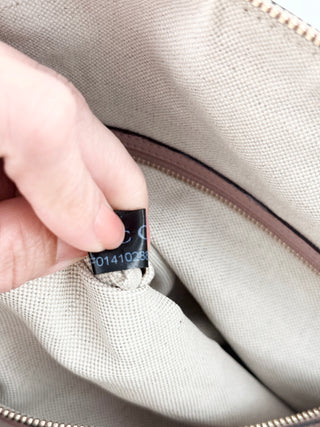 Gucci microguccissima patent large satchel bag