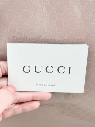 Gucci microguccissima patent large satchel bag