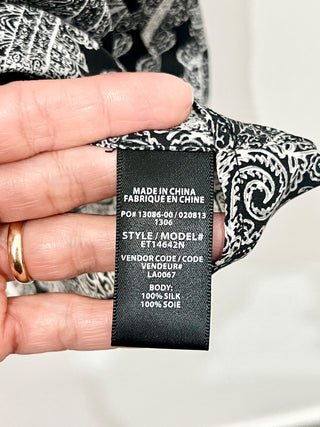 Ella Moss paisley silk tank top, S