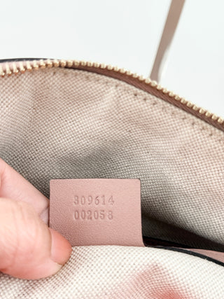 Gucci microguccissima patent large satchel bag