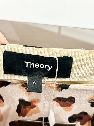 Theory silk animal ;print set: tank top and midi skirt, top M / skirt 6