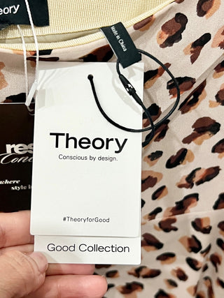Theory silk animal ;print set: tank top and midi skirt, top M / skirt 6
