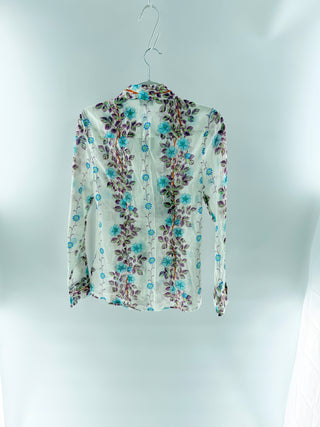 Etro floral button down blouse, IT 36 / 0 US