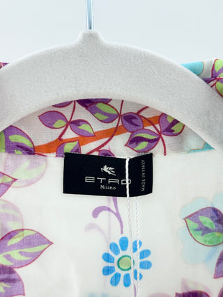 Etro floral button down blouse, IT 36 / 0 US