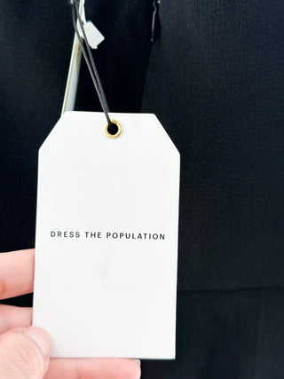Dress the population Strapless & Sleeveless Midi Dress, L