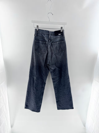 Mother Straight-Leg Multi-Buttoned Jeans, 25