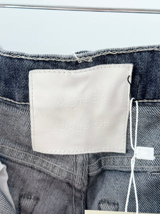 Mother Straight-Leg Multi-Buttoned Jeans, 25