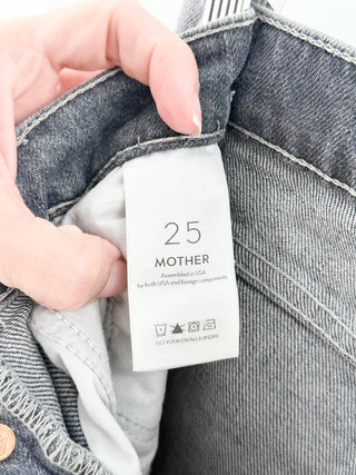 Mother Straight-Leg Multi-Buttoned Jeans, 25