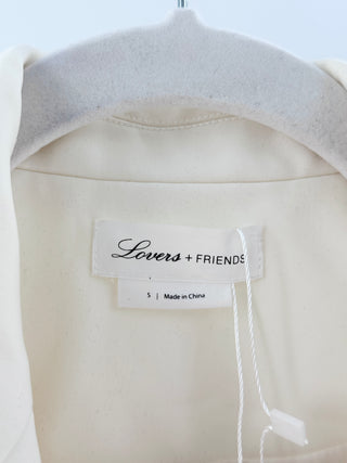 Lovers and Friends crop blazer with pearl butons, S