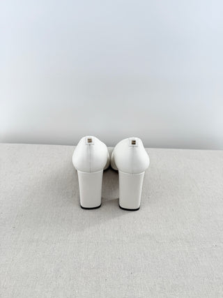 Hugo Boss block heel leather pumps, 38