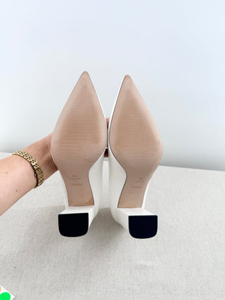 Hugo Boss block heel leather pumps, 38