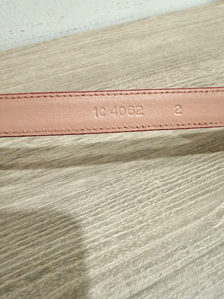 Prada thin smooth leather bow belt, 36/90