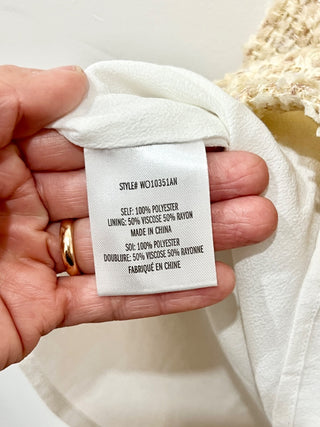 Eva Franco strapless tweed mini dress, 6