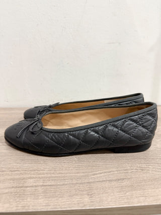 CHANEL quilted leather ballet flats, 36.5