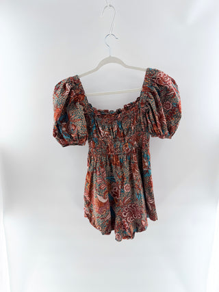 Ulla Johnson Printed Ruffled Mini Dress, 6
