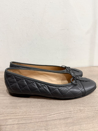 CHANEL quilted leather ballet flats, 36.5