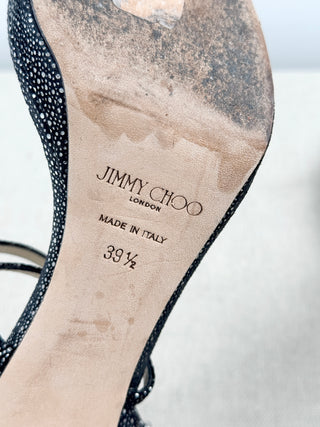 Jimmy Choo metallic platform sandals, 39.5