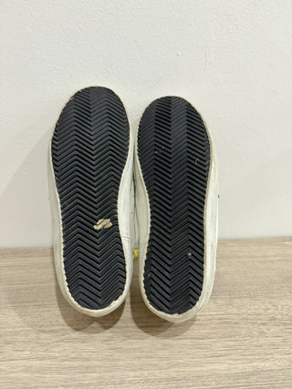 Golden Goose Super-Star Sneakers with Blush Suede and Floral Star White EU 36