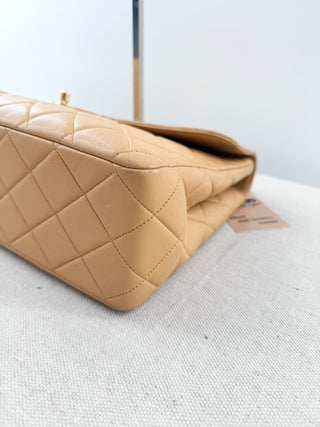 Chanel quilted leather single flap jump bag, jumbo