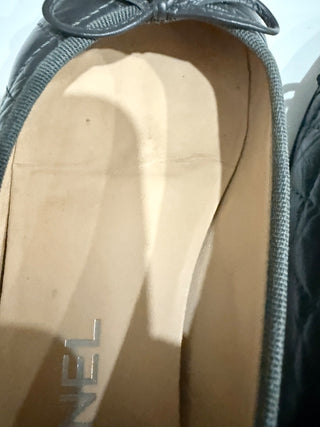 CHANEL quilted leather ballet flats, 36.5