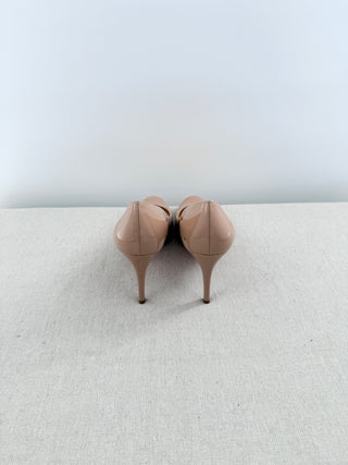 Christian Louboutin round toe patent leather pumps, 38.5