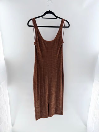 Sandro elastic beaded midi dress, S