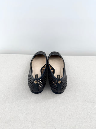 Roberto Cavalli leather flat shoes, 40