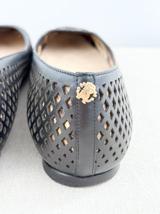Roberto Cavalli leather flat shoes, 40