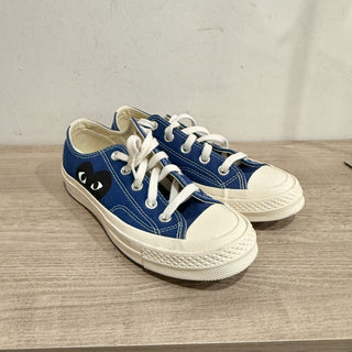 NWOT Converse x Comme Des Garçon Chuck 70 OX "CDG Play" Sneakers Blue White 3
