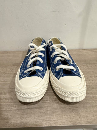 NWOT Converse x Comme Des Garçon Chuck 70 OX "CDG Play" Sneakers Blue White 3