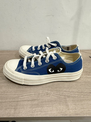 NWOT Converse x Comme Des Garçon Chuck 70 OX "CDG Play" Sneakers Blue White 3