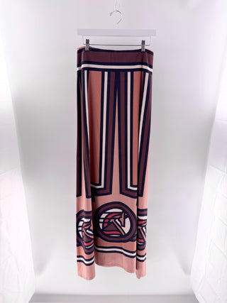 Adriana Degreas Organic Stripes Long Skirt, M