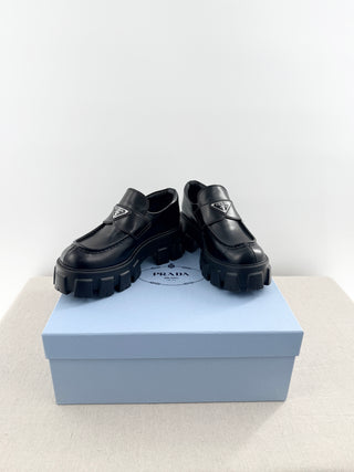 Prada monolith chucky sole loafers leather, 37