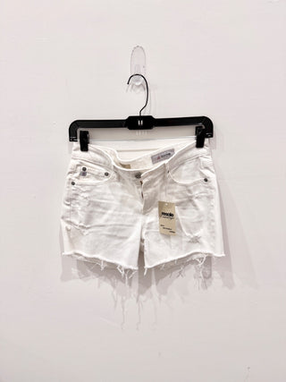 Adriano Goldschmied Hailey Cut-Off Ex Boyfriend Shorts Denim White Women's 25