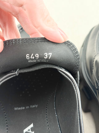 Prada monolith chucky sole loafers leather, 37