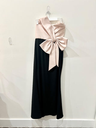 Badgley Mischka formal long dress with bow, 10