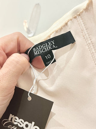 Badgley Mischka formal long dress with bow, 10