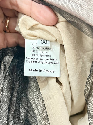 JIKI strapless tan/black maxi dress, 4