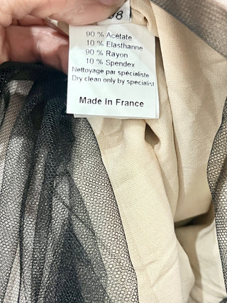 JIKI strapless tan/black maxi dress, 4