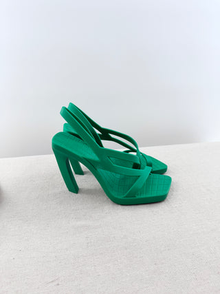 Bottega Veneta jimbo slingback sandals rubber, 37