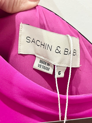 Sachin & Babi bow asymmetrical mini dress, 6