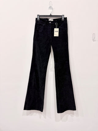 Nili Lotan Roe Cotton-Blend Corduroy Bootcut Pants Jet Black Women's Size 2 (XS)