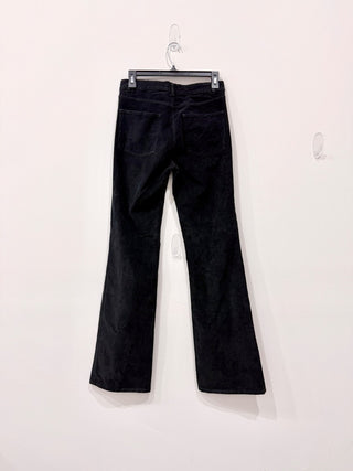 Nili Lotan Roe Cotton-Blend Corduroy Bootcut Pants Jet Black Women's Size 2 (XS)