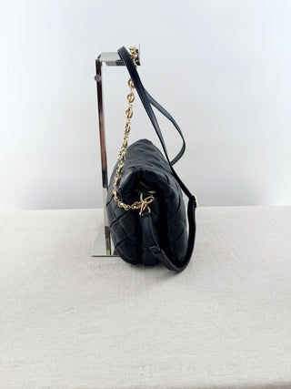 Loewe goya puffer  pleated chain leather bag